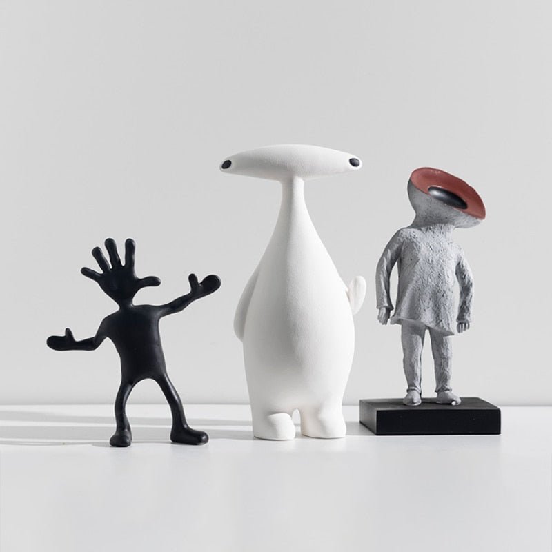 Hommfer – Statue Abstraite Minimaliste Les Amis en Résine - Hommfer