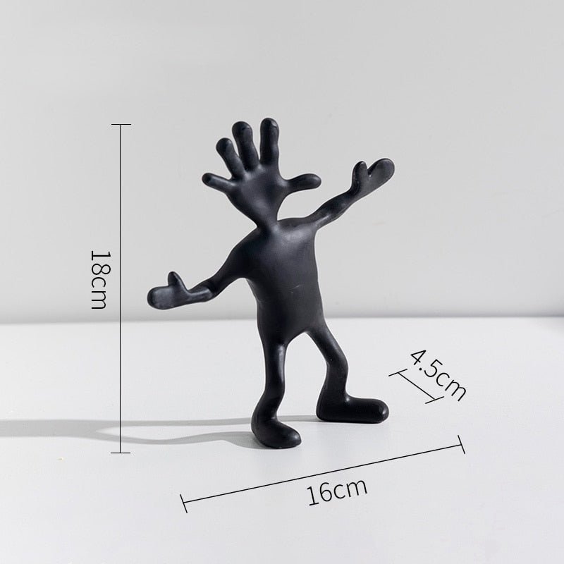 Hommfer – Statue Abstraite Minimaliste Les Amis en Résine - Hommfer