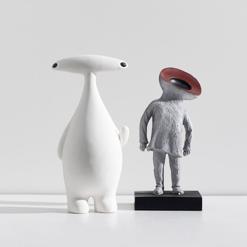 Hommfer – Statue Abstraite Minimaliste Les Amis en Résine - Hommfer