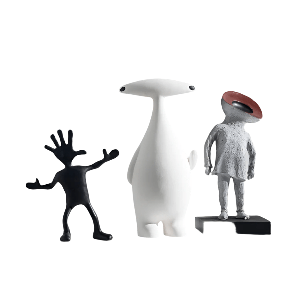 Hommfer – Statue Abstraite Minimaliste Les Amis en Résine - Hommfer