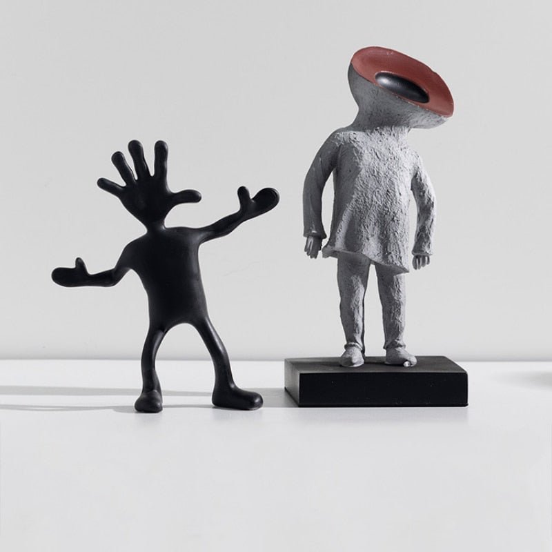 Hommfer – Statue Abstraite Minimaliste Les Amis en Résine - Hommfer