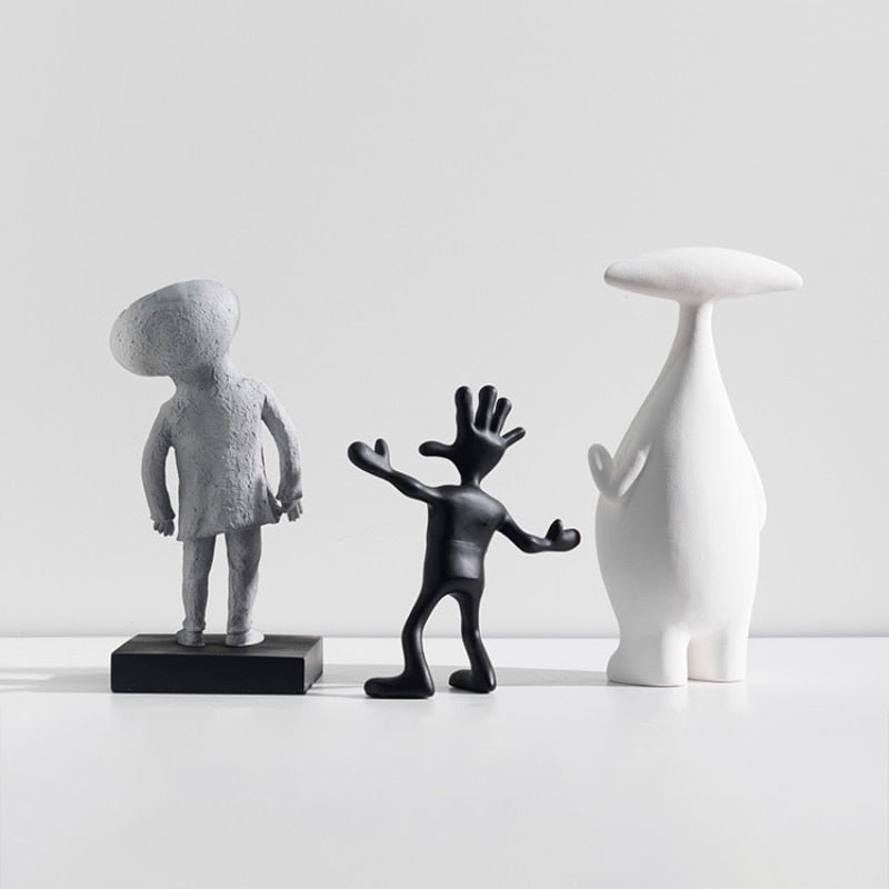Hommfer – Statue Abstraite Minimaliste Les Amis en Résine - Hommfer