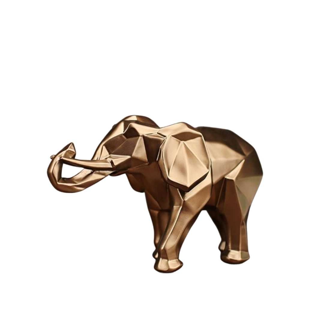 Hommfer – Statue Éléphant Géométrique en Résine - Hommfer