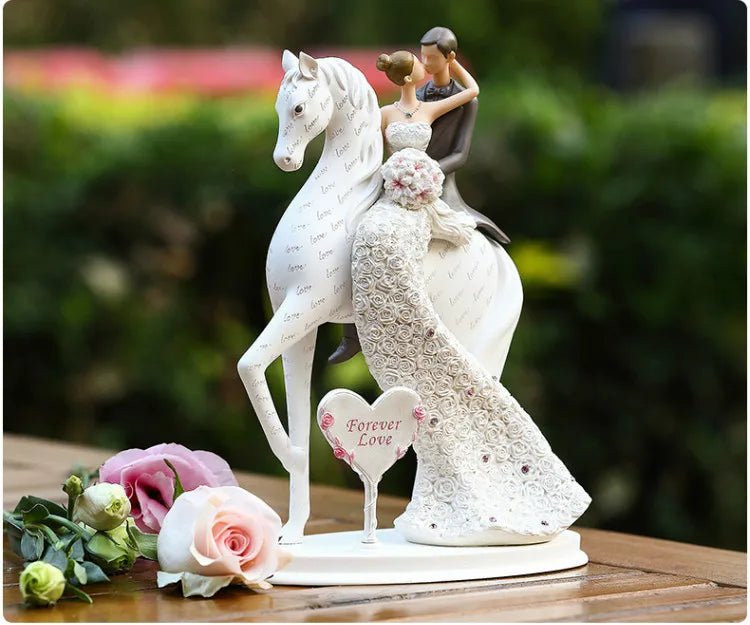 Hommfer – Statue romantique de couple en résine - Hommfer