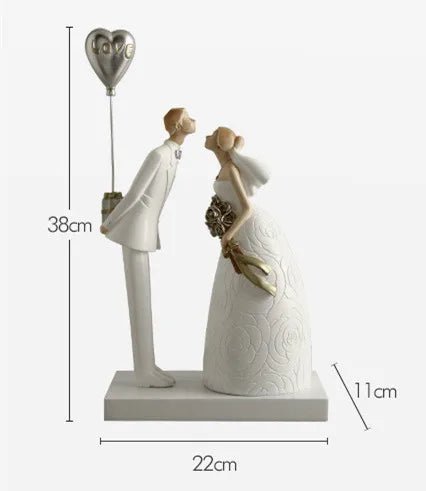 Hommfer – Statue romantique de couple en résine - Hommfer