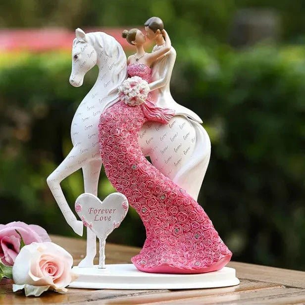 Hommfer – Statue romantique de couple en résine - Hommfer
