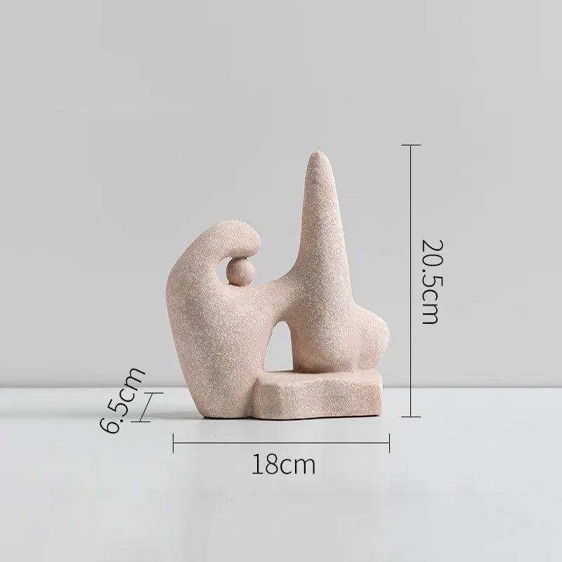 Hommfer – Statues Abstraites Modernes Kylo en Résine et Céramique - Hommfer
