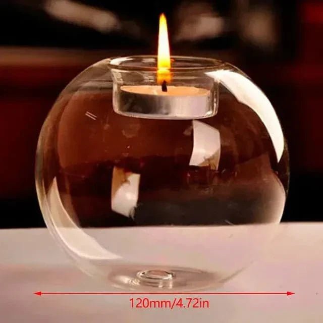 Hommfer – Support de Bougie en Verre Élégant et Chic - Hommfer