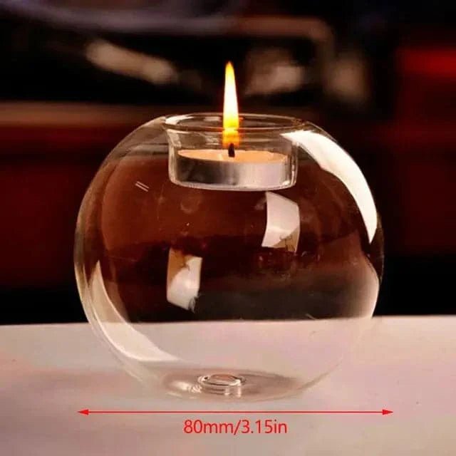 Hommfer – Support de Bougie en Verre Élégant et Chic - Hommfer