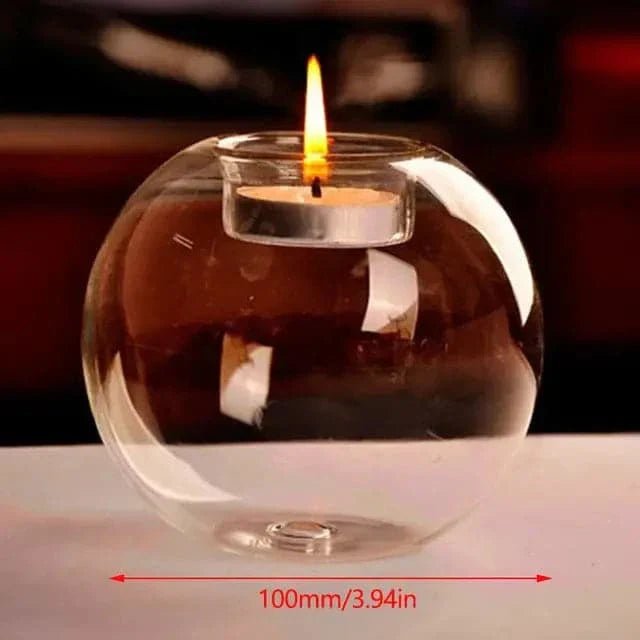 Hommfer – Support de Bougie en Verre Élégant et Chic - Hommfer