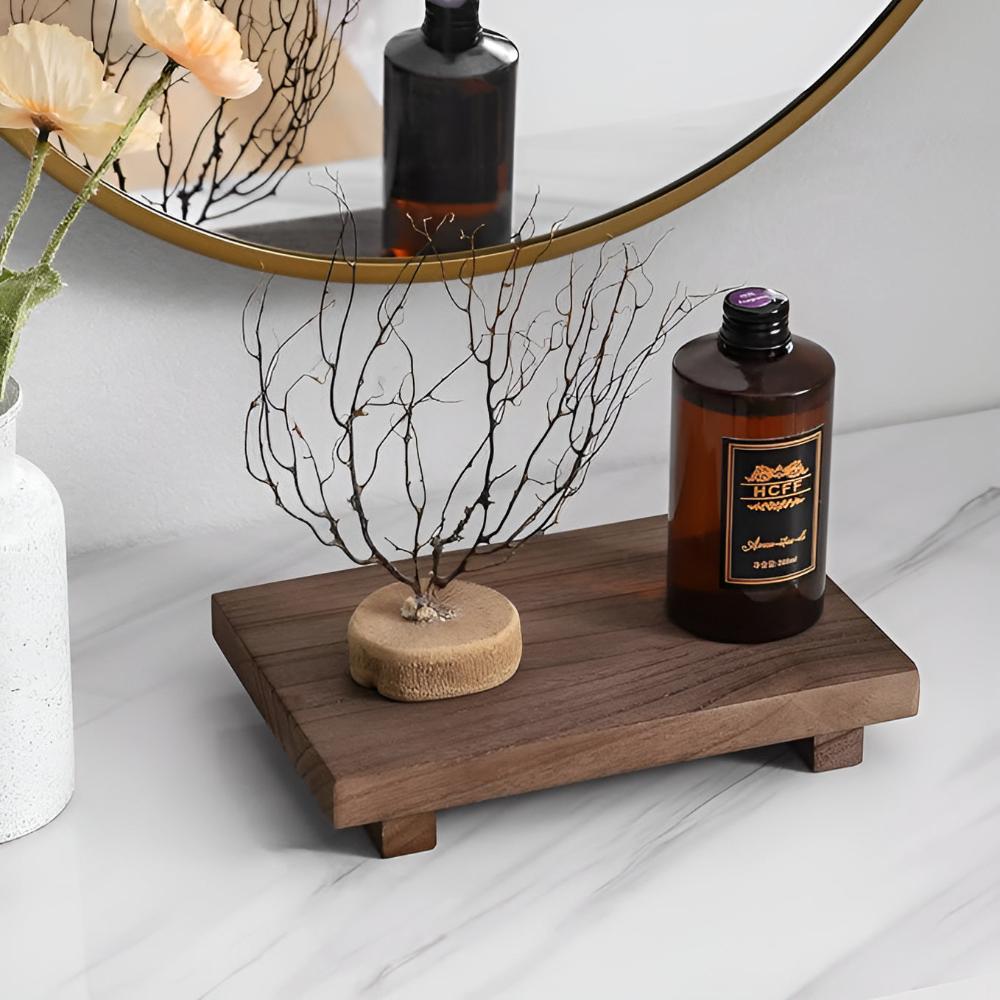 Hommfer - Support en bois élégant pour une touche raffinée dans la salle de bain - Hommfer