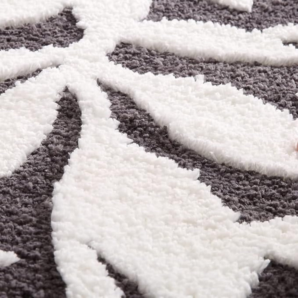 Hommfer - Tapis de bain à motif de feuilles - Hommfer