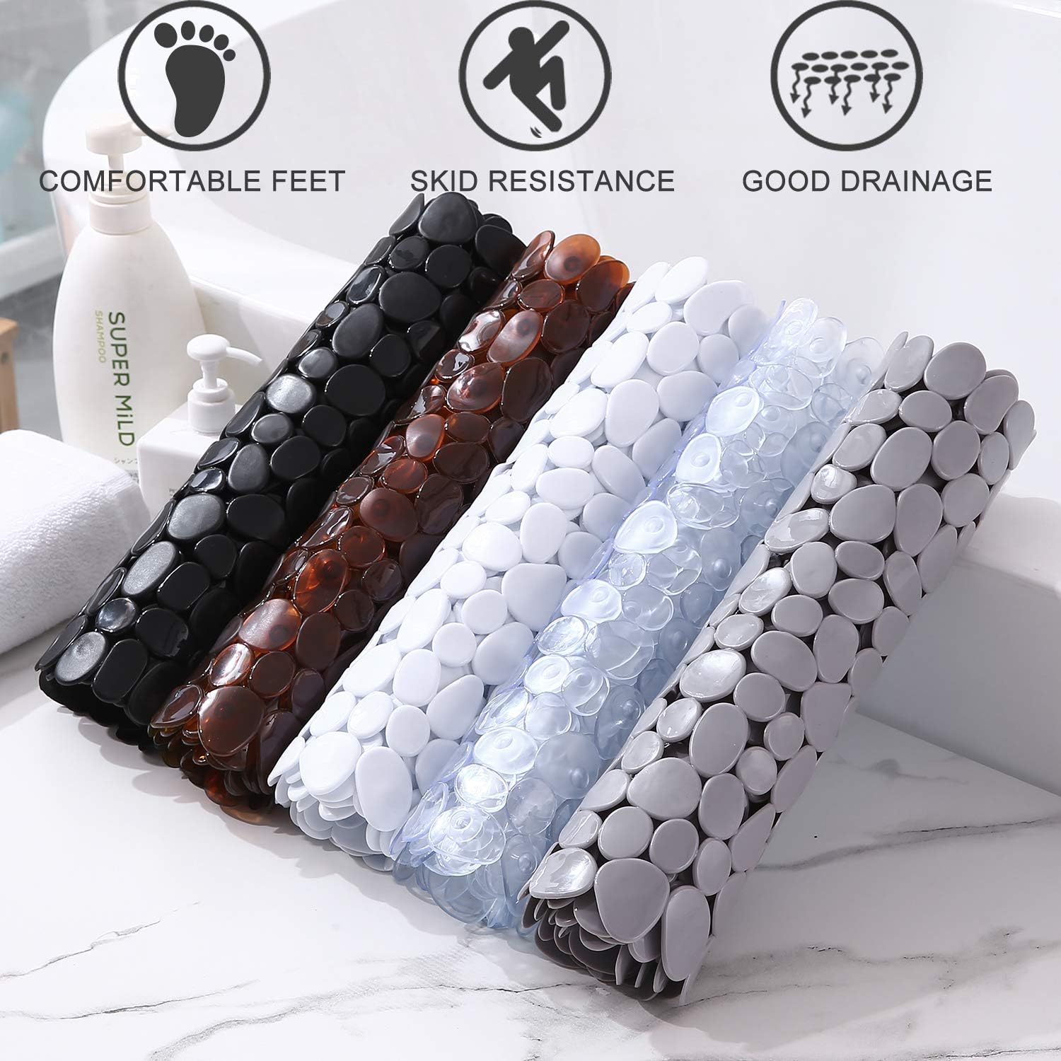 Hommfer – Tapis de Bain Élégant en Pierre Naturelle - Hommfer