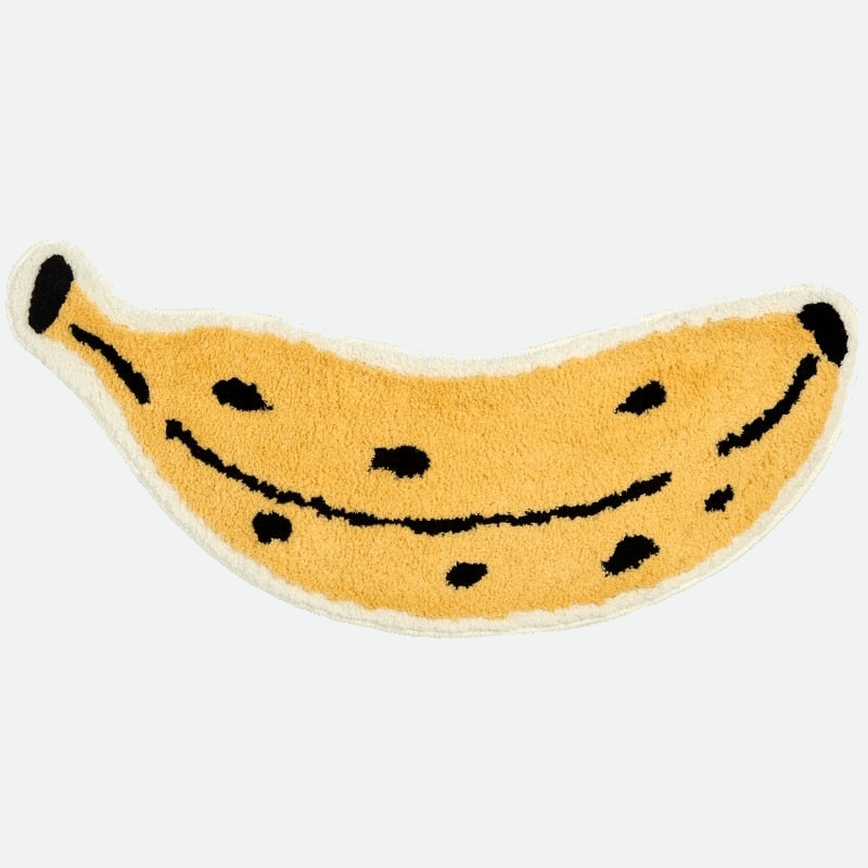 Hommfer - Tapis de Bain Forme Banane en Polyester pour la Salle de Bain - Hommfer