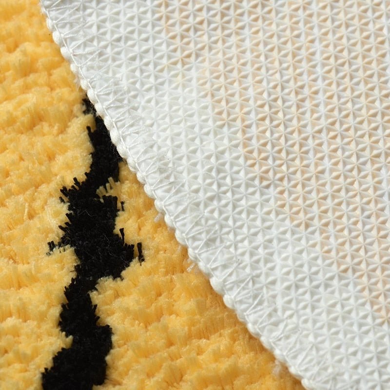 Hommfer - Tapis de Bain Forme Banane en Polyester pour la Salle de Bain - Hommfer