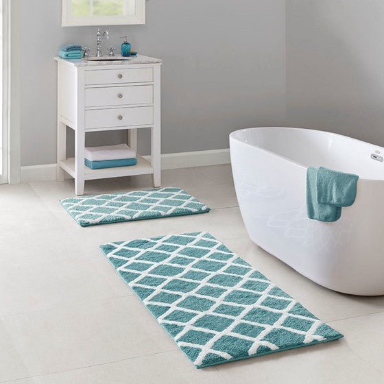 Hommfer – Tapis de bain réversible à poils longs pour la salle de bain - Hommfer