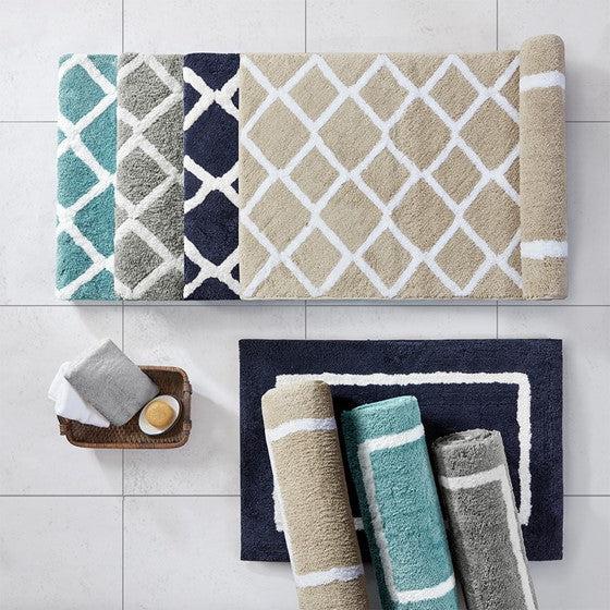 Hommfer – Tapis de bain réversible à poils longs pour la salle de bain - Hommfer