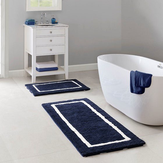Hommfer – Tapis de bain réversible à poils longs pour la salle de bain - Hommfer