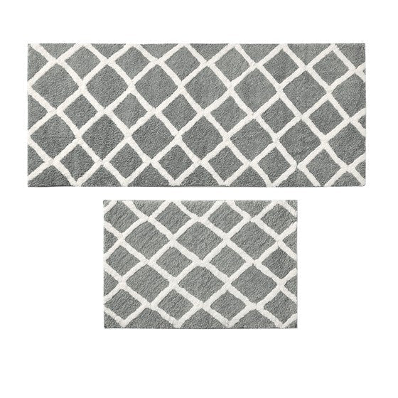 Hommfer – Tapis de bain réversible à poils longs pour la salle de bain - Hommfer