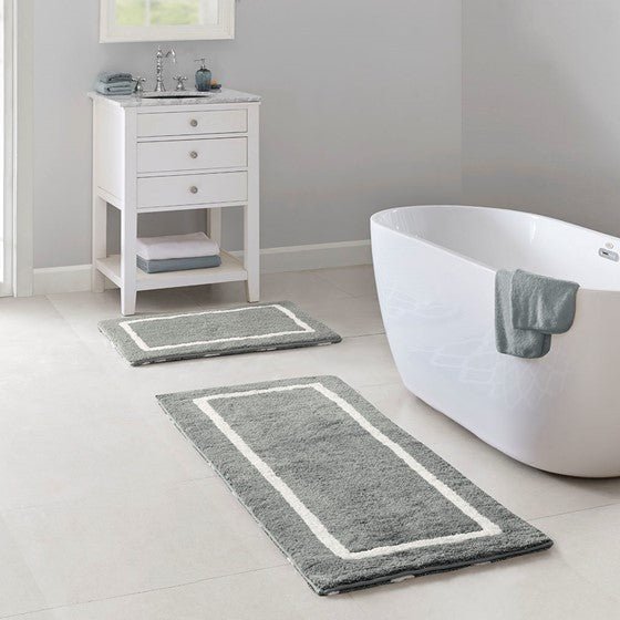 Hommfer – Tapis de bain réversible à poils longs pour la salle de bain - Hommfer