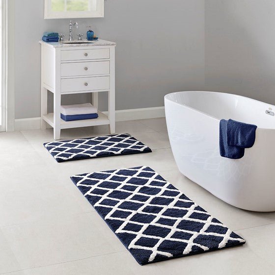 Hommfer – Tapis de bain réversible à poils longs pour la salle de bain - Hommfer