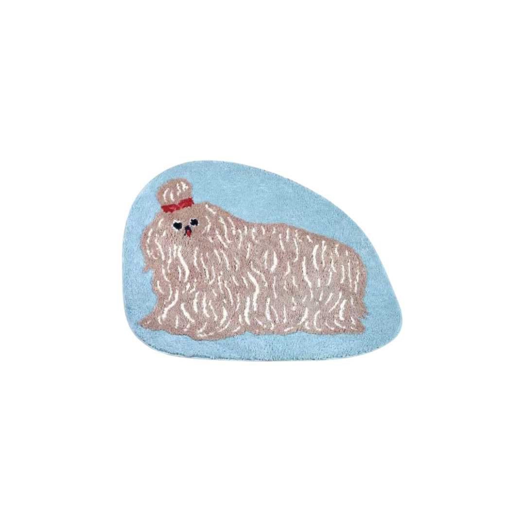 Hommfer - Tapis de Bain Tufté Antidérapant Chien Cartoon pour la Salle de Bain - Hommfer