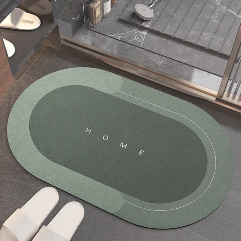 Hommfer - Tapis de bain ultra-absorbant à séchage rapide avec rembourrage en mousse - Hommfer