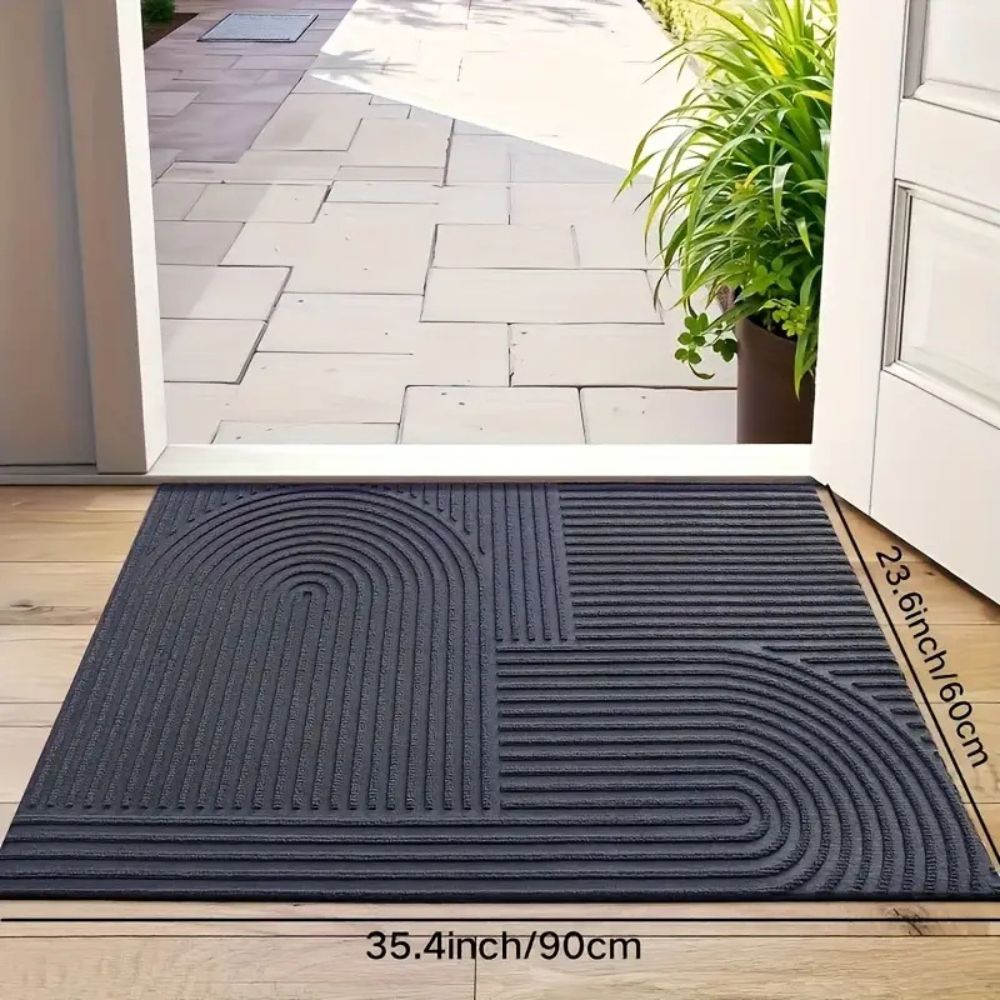 Hommfer – Tapis de Porte Élégant en Fils Courbés - Hommfer