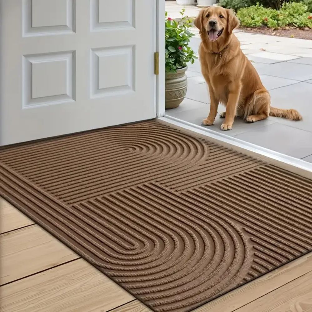 Hommfer – Tapis de Porte Élégant en Fils Courbés - Hommfer