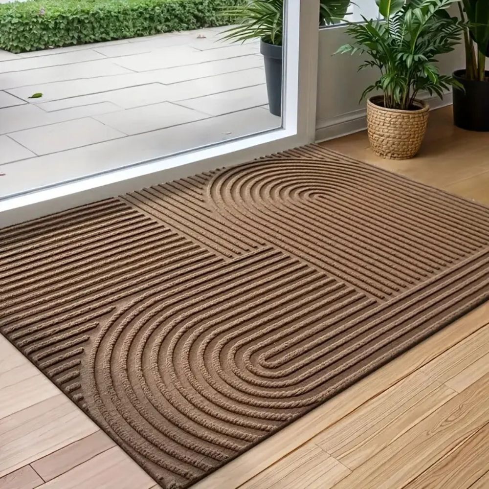 Hommfer – Tapis de Porte Élégant en Fils Courbés - Hommfer