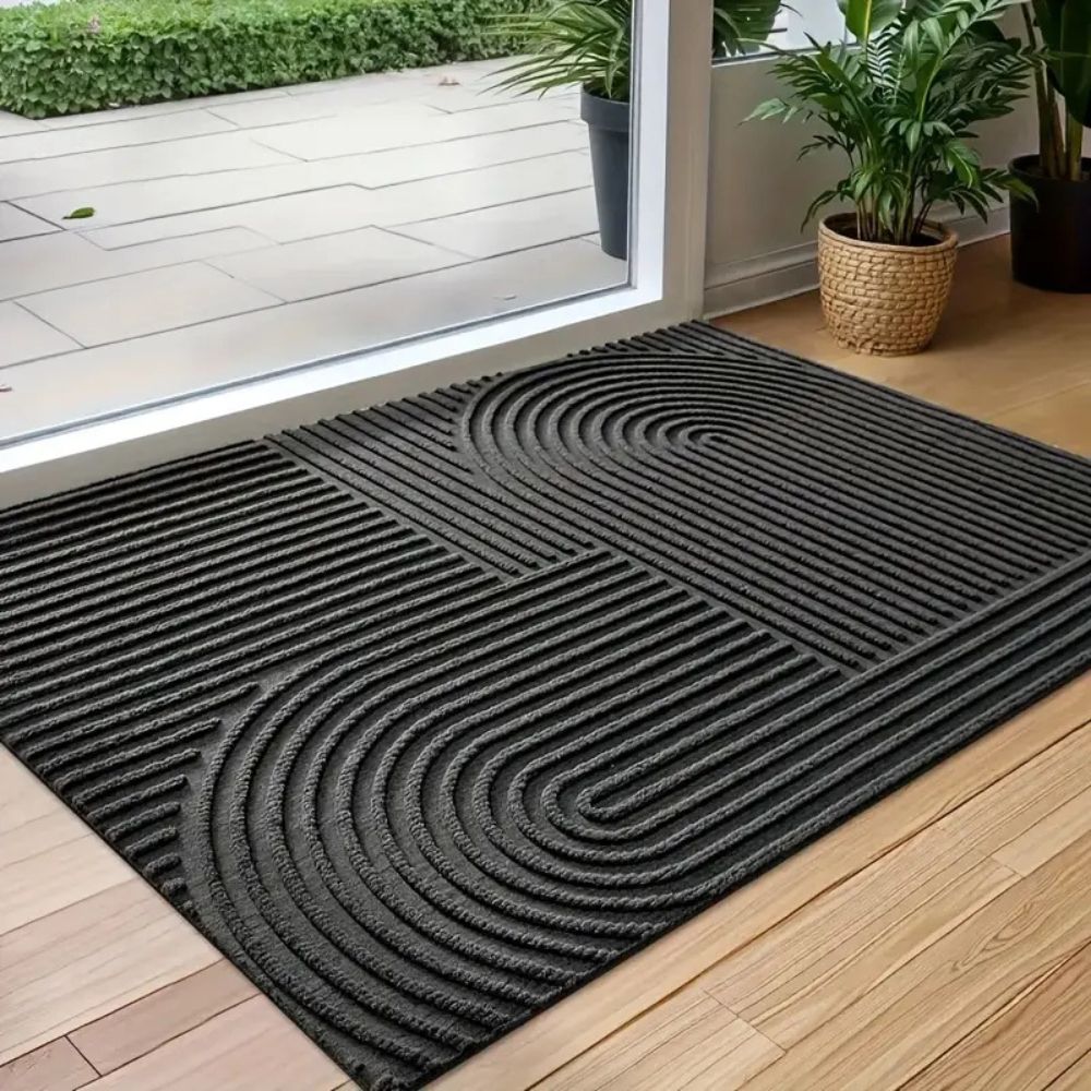 Hommfer – Tapis de Porte Élégant en Fils Courbés - Hommfer