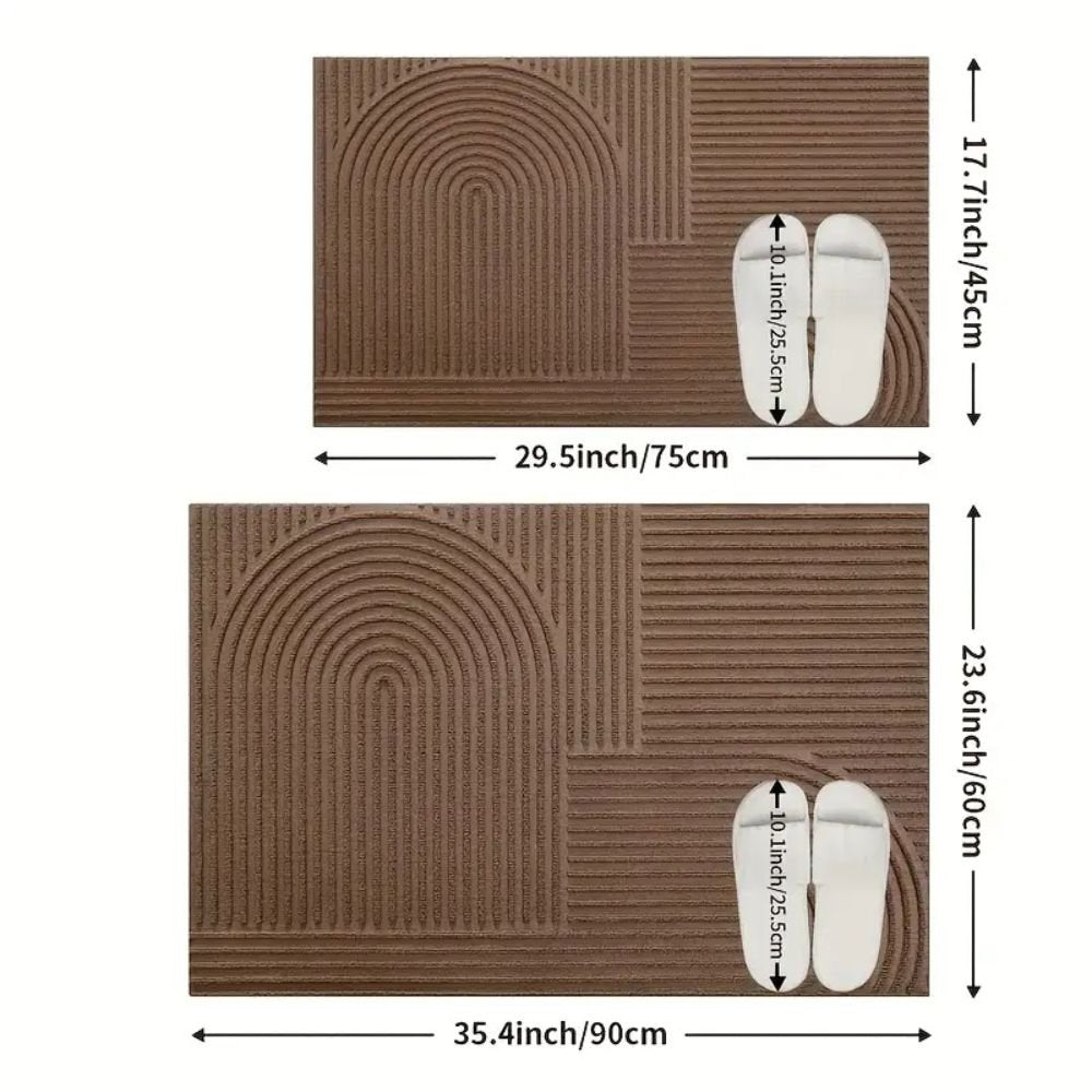 Hommfer – Tapis de Porte Élégant en Fils Courbés - Hommfer