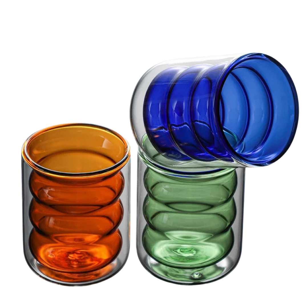 Hommfer - Tasse Double Paroi Design Ondulé - Hommfer