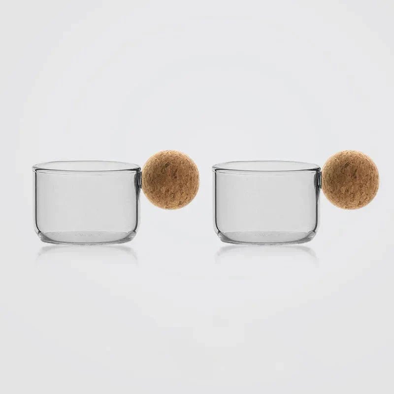Hommfer – Théière en Verre avec Couvercle en Liège - Hommfer
