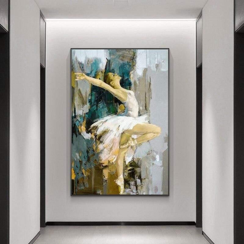 Hommfer – Toile Artistique de Danse Élégante pour le Salon - Hommfer