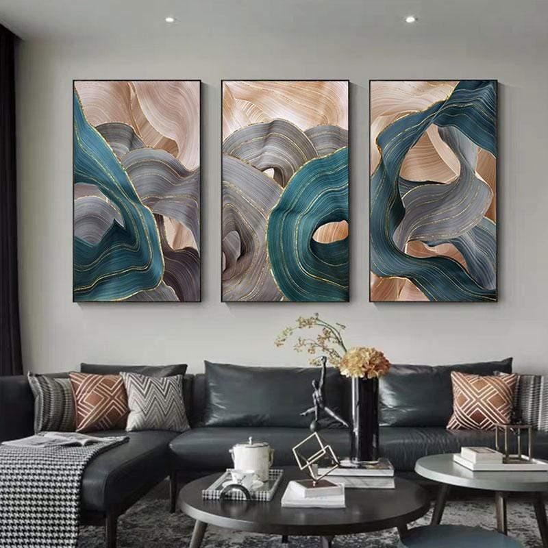 Hommfer – Toile Murale Artistique pour le Salon - Hommfer