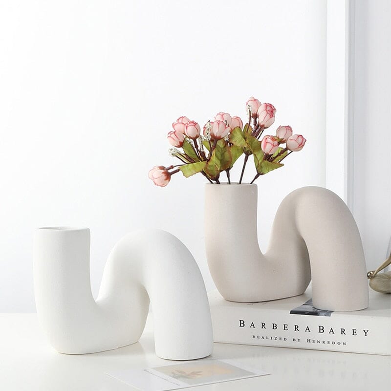 Hommfer – Vase Abstraite en Céramique pour le Salon - Hommfer