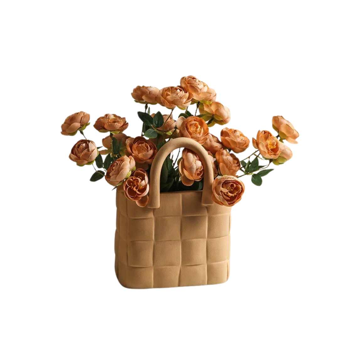 Hommfer - Vase céramique sac à main décor moderne - Hommfer