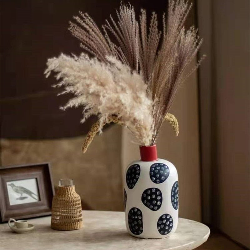 Hommfer – Vase en Céramique à Motifs Graphiques Dotta - Hommfer