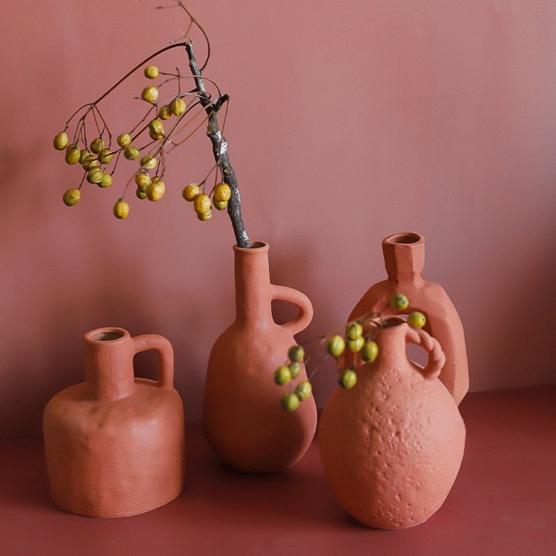 Hommfer – Vase en Céramique Texturée pour Décor de Salon - Hommfer