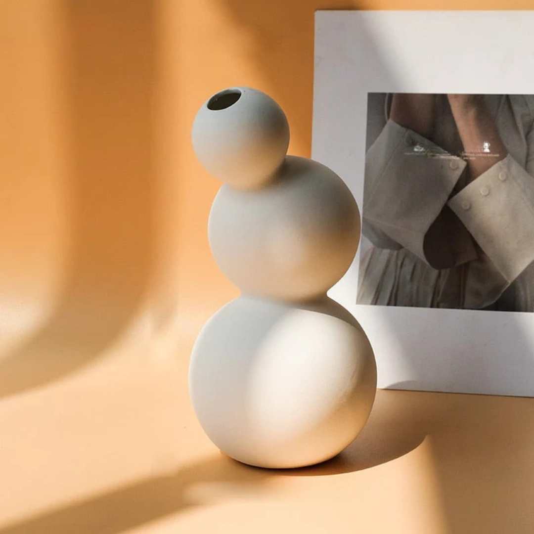Hommfer - Vase en Porcelaine à Motifs - Hommfer