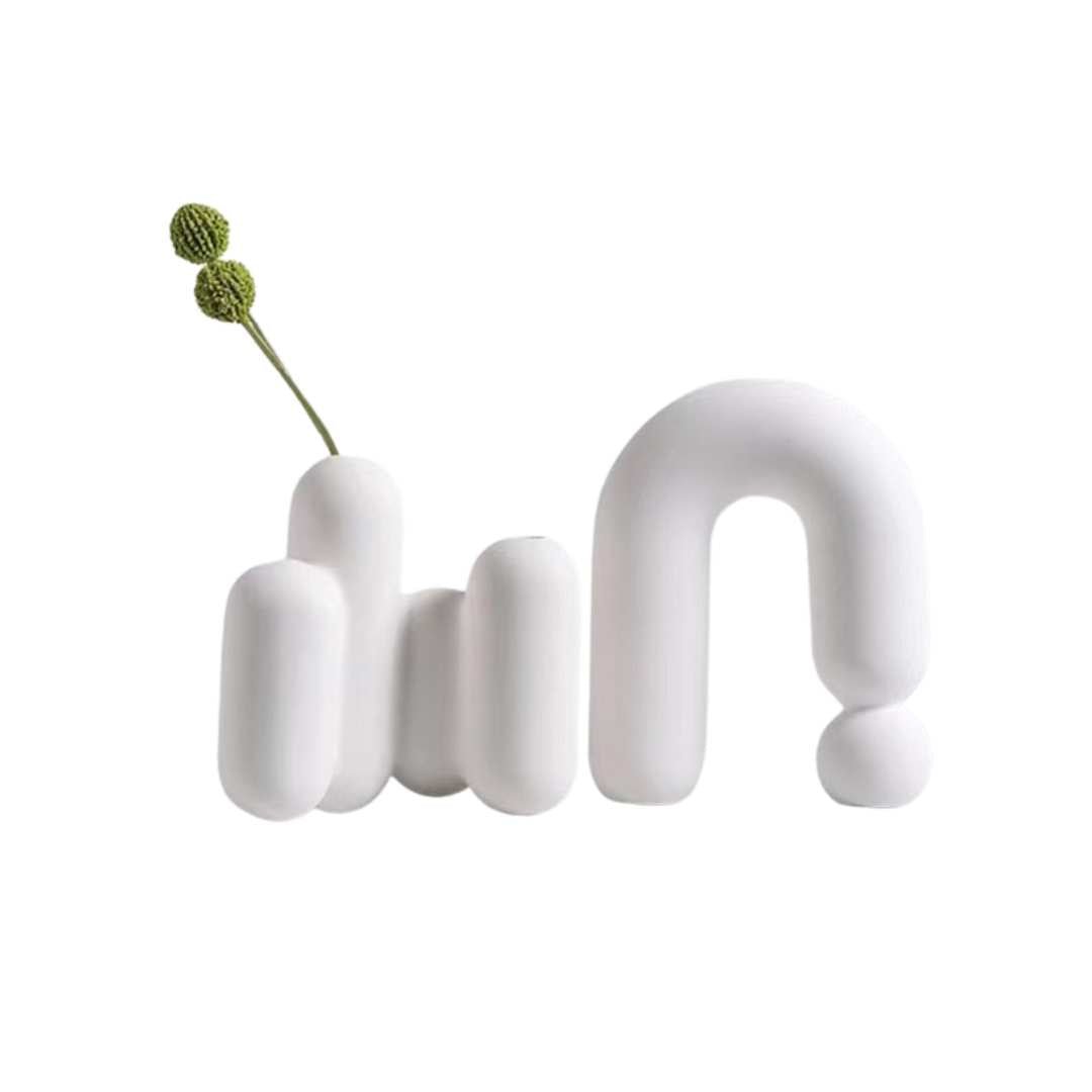 Hommfer - Vase en Porcelaine à Motifs - Hommfer