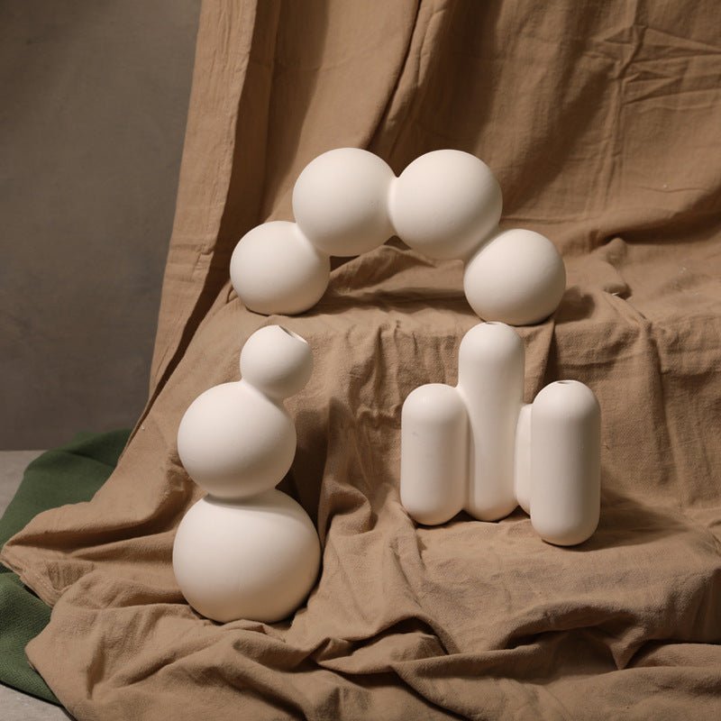 Hommfer - Vase en Porcelaine à Motifs - Hommfer