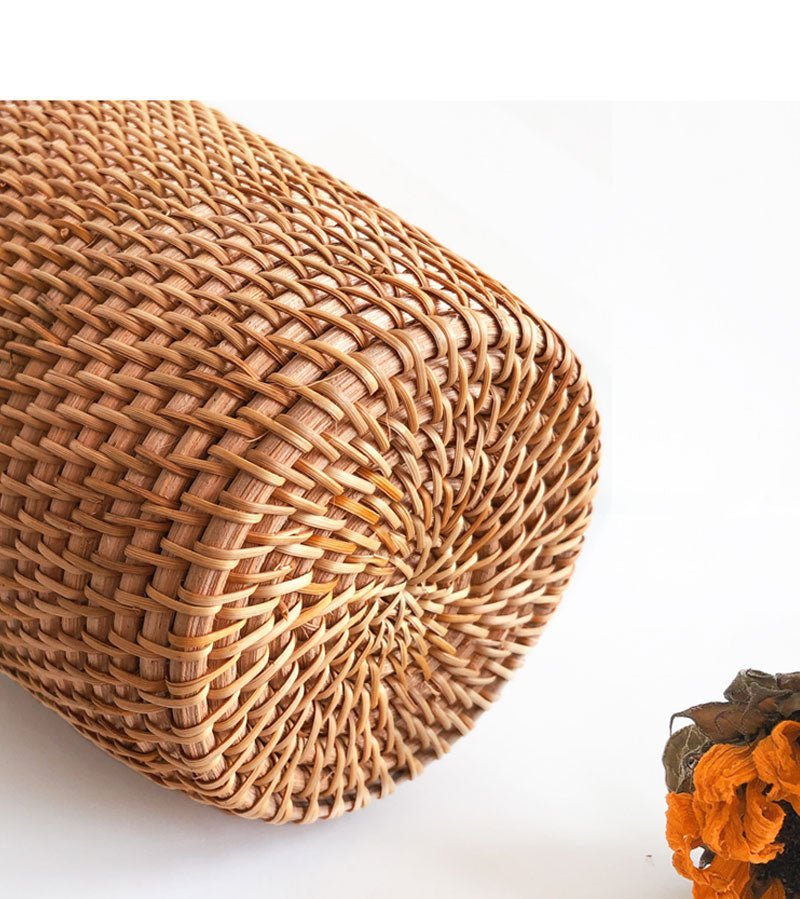 Hommfer – Vase en Rotin Tressé à la Main pour le Salon - Hommfer