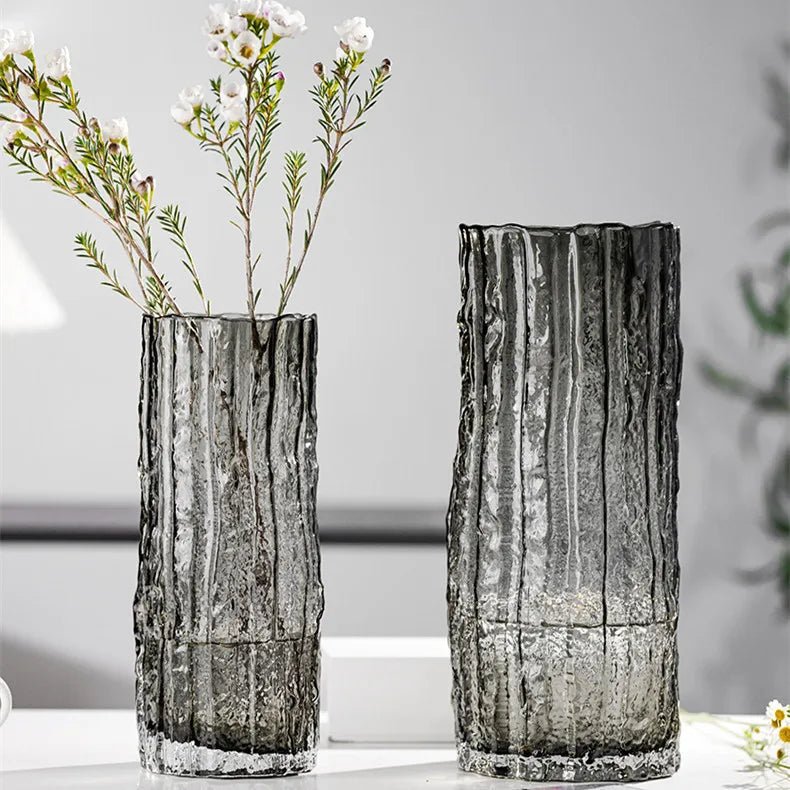 Hommfer - Vase en verre élégant 25 cm - Hommfer