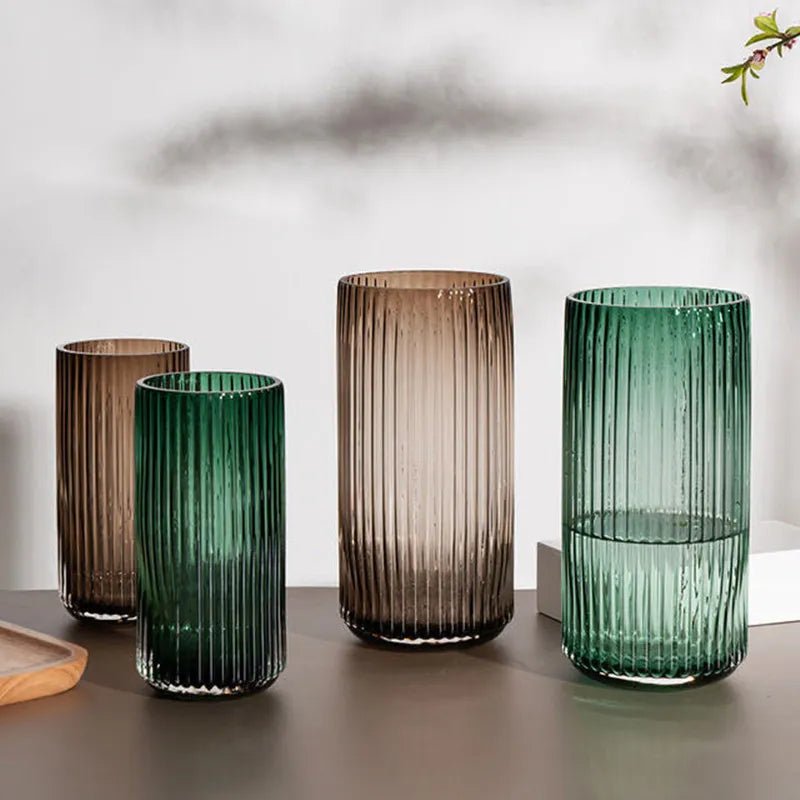 Hommfer - Vase en verre élégant 25 cm - Hommfer
