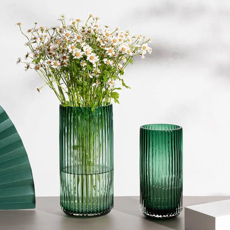 Hommfer - Vase en verre élégant 25 cm - Hommfer