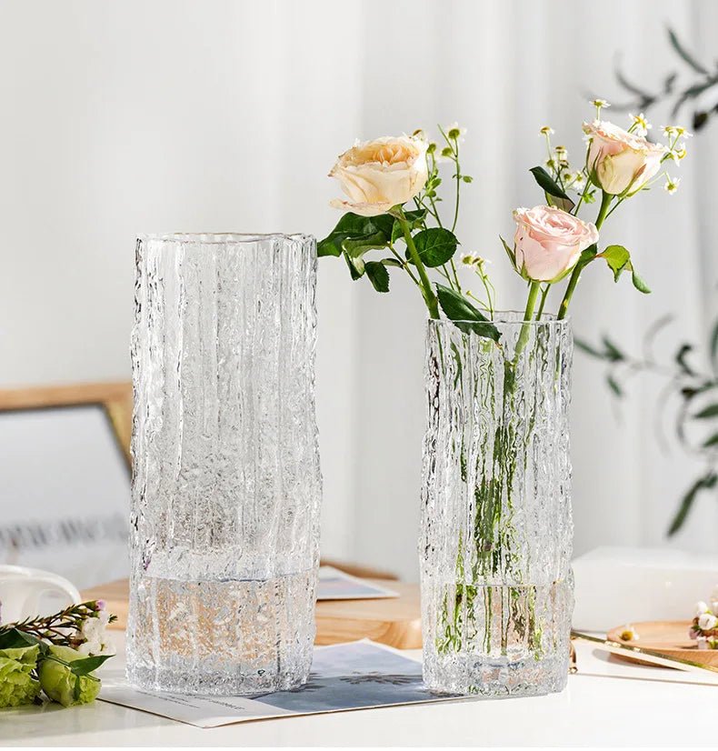 Hommfer - Vase en verre élégant 25 cm - Hommfer