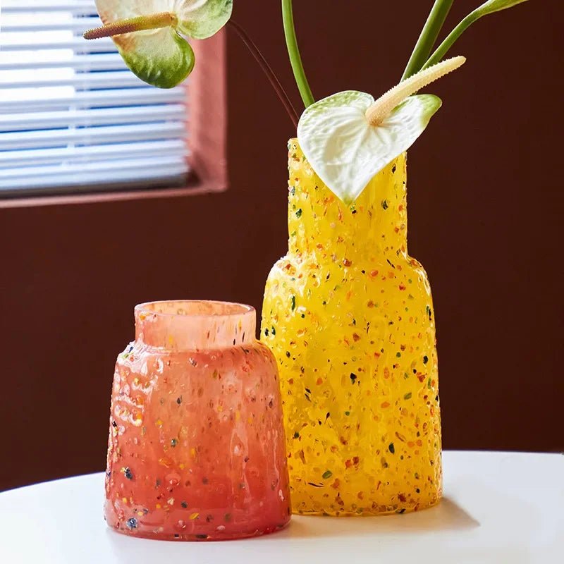 Hommfer – Vase en Verre Texturé Confetti - Hommfer