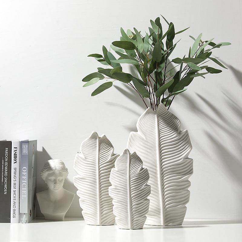Hommfer – Vase Feuille en Céramique Style Nordique - Hommfer